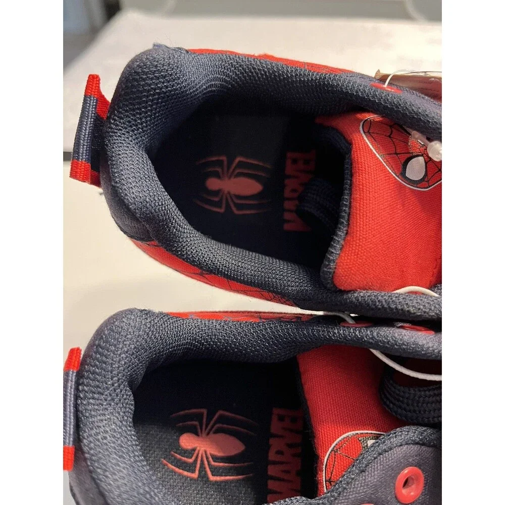 Marvel Spider-Man Red & Blue Canvas Sneakers Sz 3